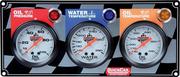 Gauge Panel Assembly - Oil Pressure/Oil Temp/Water Temp - Silver Face - Warning Light - Kit
