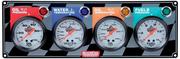 Gauge Panel Assembly - Fuel Pressure/Oil Pressure/Oil Temp/Water Temp - Silver Face - Warning Light - Kit