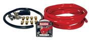 Battery Cable Kit - 4 Gauge - 15 ft Red/2 ft Black - Top Mount Battery Terminals - Disconnect Switch/Terminals/Heat Shrink Included - Kit