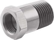 Fitting - Adapter - Straight - 3/8 in NPT Male to 3/8 in NPT Female - Extended - Aluminum - Natural - Each