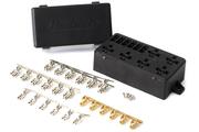 6 Circuit Haltech Fuse Box with Lid and all required pins (Does not include relays or fuses)