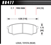 Brake Pad - LTS type - Rear - Toyota - Lexus