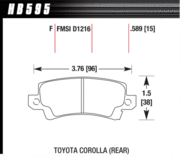 Brake Pad - HPS type - Rear - Toyota