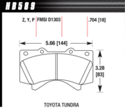 Brake Pad - Perf. Ceramic type - Front - Toyota - Lexus