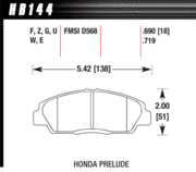 Brake Pad - DTC-70 type (18 mm) - Front - Honda