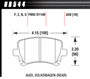 Brake Pad - Perf. Ceramic type - Rear - Audi – Volkswagen