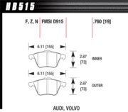 Brake Pad - HP Plus type - Front - Audi – Saab - Volkswagen