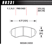 Brake Pad - Perf. Ceramic type - Front - Nissan