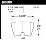 Brake Pad - HT-10 type (14 mm) - Front - Audi - Lamborghini - Volkswagen