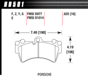 Brake Pad - DTC-60 type (16 mm) - Front - Audi - Porsche - Volkswagen