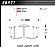 Brake Pad - HPS type - Rear - Nissan - Infiniti