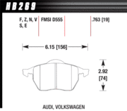 Brake Pad - HT-10 type (19 mm) - Front - Audi - Volkswagen