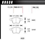 Brake Pad - HPS type - Front - Audi - Volkswagen