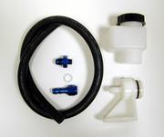 4 oz Remote Aluminum / Plastic Reservior Kit, w/ fittings for Non-integral Compact Master Cylinders