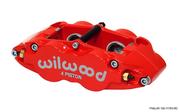 Forged Narrow Superlite 4 Radial Mount Red Powder Coat Caliper (Rotor Width: 1.1)
