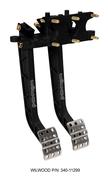 Swing Mount Brake and Clutch Pedal Black E-coat Finish (Mount Length (in): 12.22)