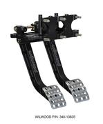 Swing Mount Brake and Clutch Pedal Black E-coat Finish (Pedal 1 Length (in): 10.02)