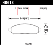 Brake Pad - LTS type - Front - Nissan - Suzuki