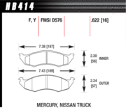 Brake Pad - LTS type - Front - Nissan - Mercury