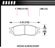 Brake Pad - HPS type - Front - Nissan - Renault