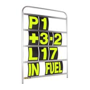B-G Racing - Standard Yellow Pit Board Number Set