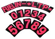 B-G Racing - Large Pink Pit Board Number Set
