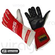 RRS Virage2 Fia Racing Gloves - Black Logo White
