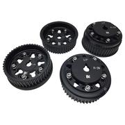 All Black Adjustable Cam Gears w/ARP Fastener Bolts - (Subaru EJ205 - WRX / EJ257 - STi) - Set/4