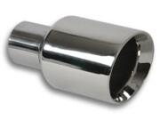 3.5" Round Stainless Steel Tip (Double Wall, Angle Cut)