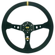 OMP Corsica OV Steering Wheel Black Suede - 350mm