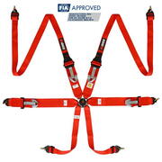 RRS FIA 3" 2" R6 HANS® 2.8kg red harness