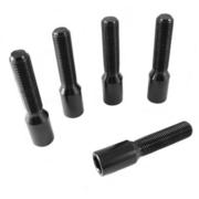 Set of extra long - black bolts 12x1,5 + Key
