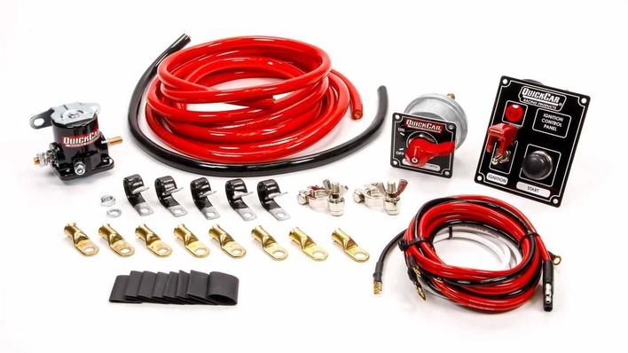 Wiring Kit - Ignition/Battery - Heavy Duty - Battery Cable/Battery Disconnect/Solenoid/Switch Panel/Terminals - 2 Gauge - Kit