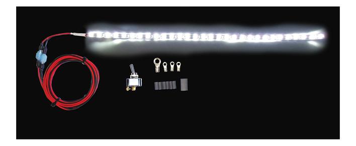 Light Strip - Under Car - LED - 18 in Long - Connectors/Switch - White - Universal - Kit