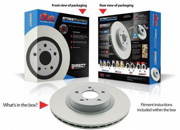 DBA STREET SERIES BRAKE ROTOR STANDARD FINISH - REAR