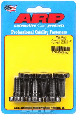 Flywheel Bolt Kit  Chevy & Ford, 6 pieces