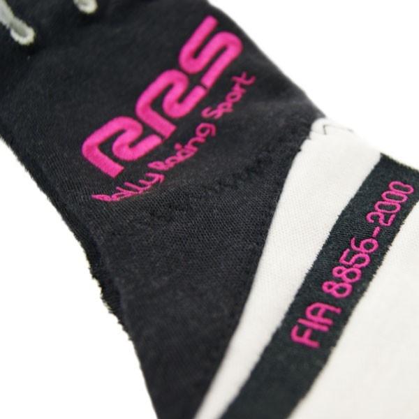 RRS Virage2 FIA Racing Gloves - Black Logo Pink