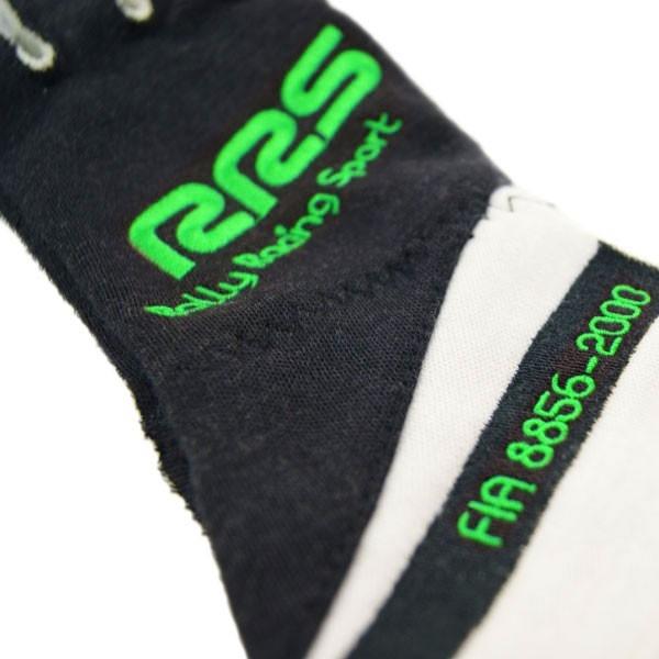 RRS Virage2 Fia Racing Gloves - Black Logo Green