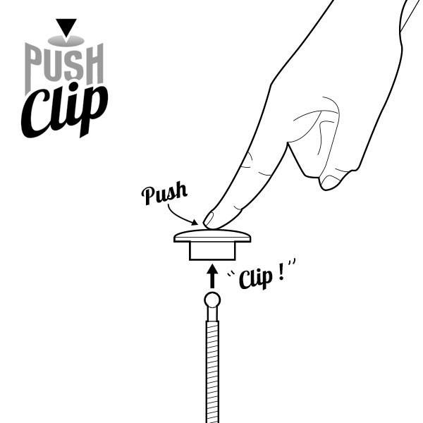 Quick fixing PUSH CLIP Alu
