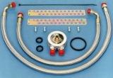 BMC Sprite/Midget pre 74 Oil Cooler Installation Kit with stainless steel braided hose