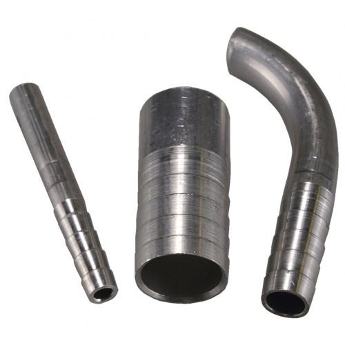 22mm OD 50mm Straight Ribbed Fitting