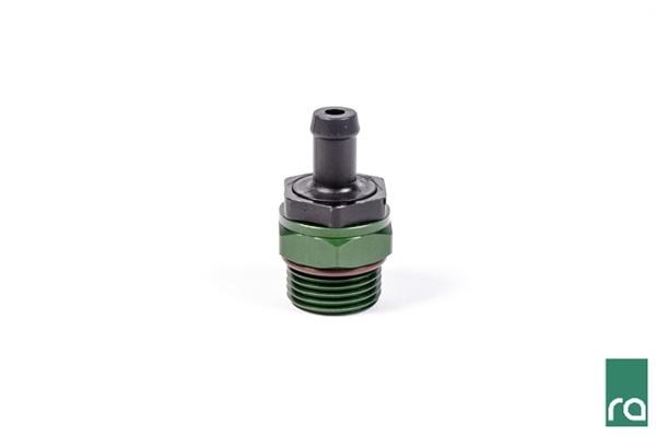 PCV Valve, 10AN ORB to 3/8" Barb