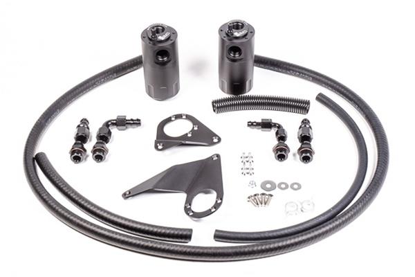 Catch Can Kit, EVO X Dual 2008-2009 Alternate Mount for Crankcase Kits