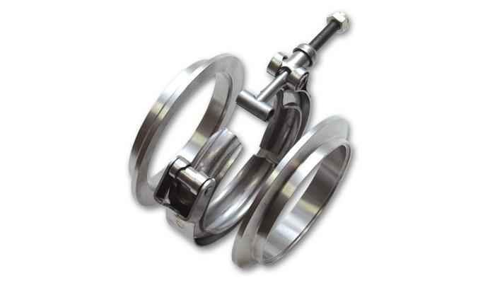 Aluminum V-Band Flange Assembly, for 2" O.D. Tubing