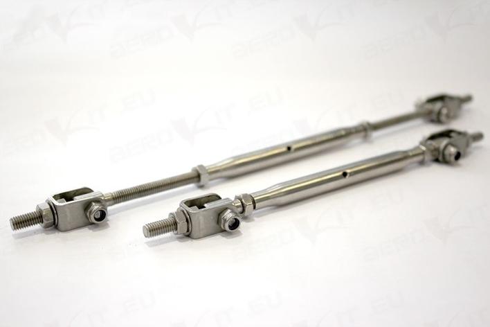 Rustfri stål splitter support stænger