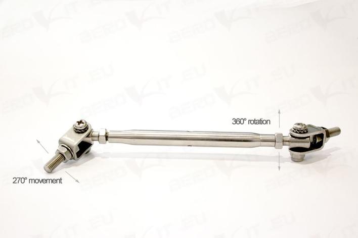 Rustfri stål splitter support stænger