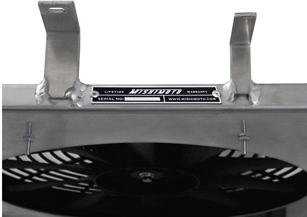 Mustang Performance Aluminium radiator blæser skjold kit, 97-04