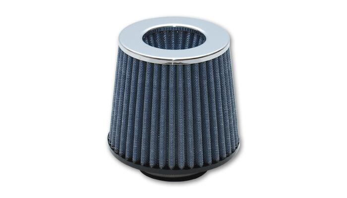 "Open Funnel" Performance Air Filter, 3" Inlet I.D. - Chrome Cap