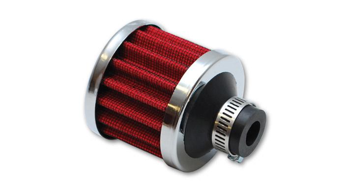 Crankcase Breather Filter w/ Chrome Cap, 3/4" Inlet I.D.