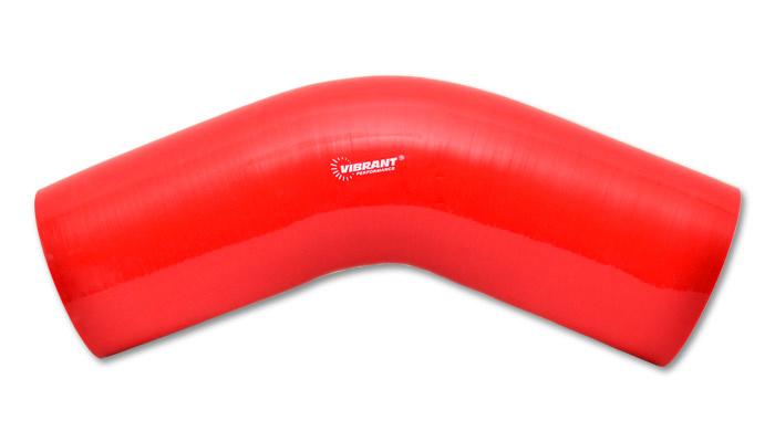 45 Degree Elbow, 3.00" I.D. x 4.50" Leg Length - Red